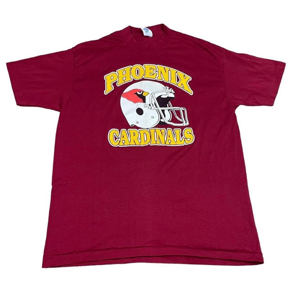 Vintage‎ 80s Phoenix Cardinals NFL Single Stitch Shirt Men's XL (Fits Large)